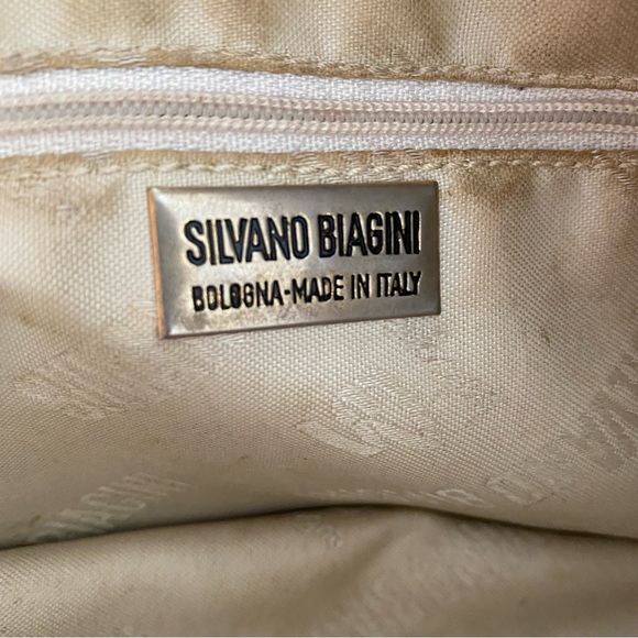Genuine Leather Vintage Italian Designer Silvano Biagini Bucket Bag - Picture 16 of 16